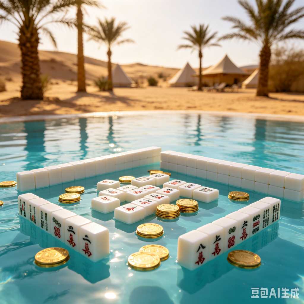 mahjong set with dice and chips