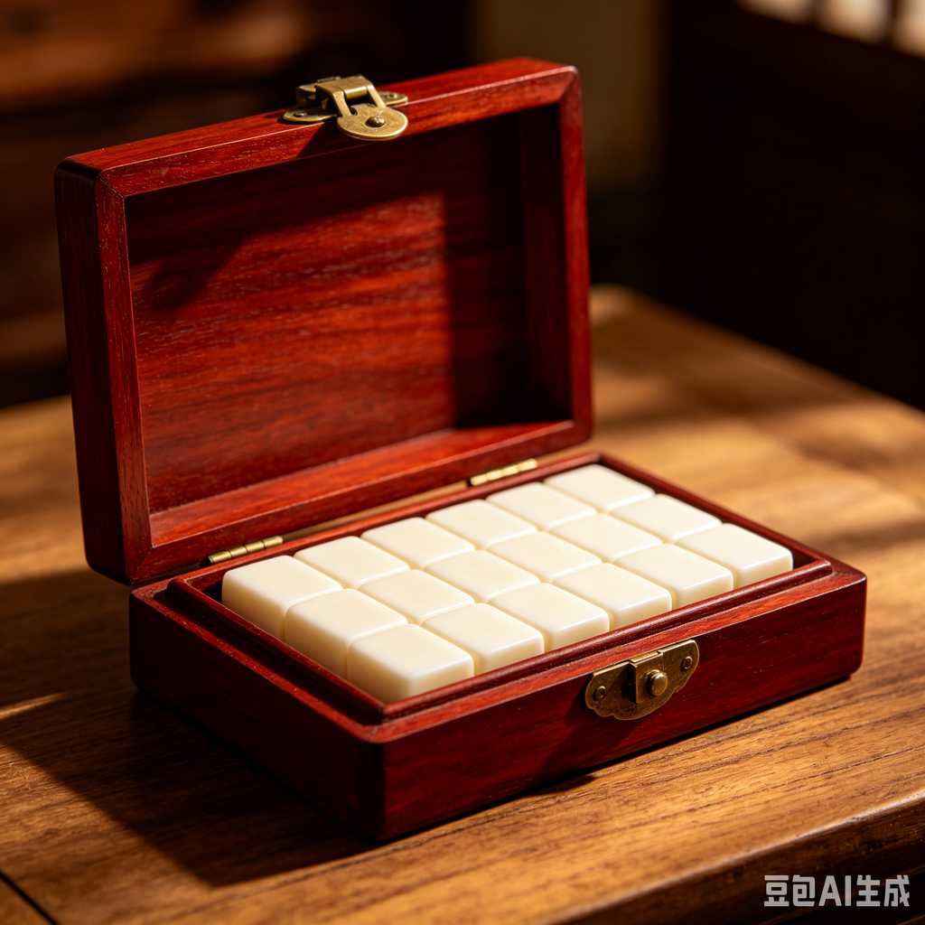 engraved texture mahjong tiles